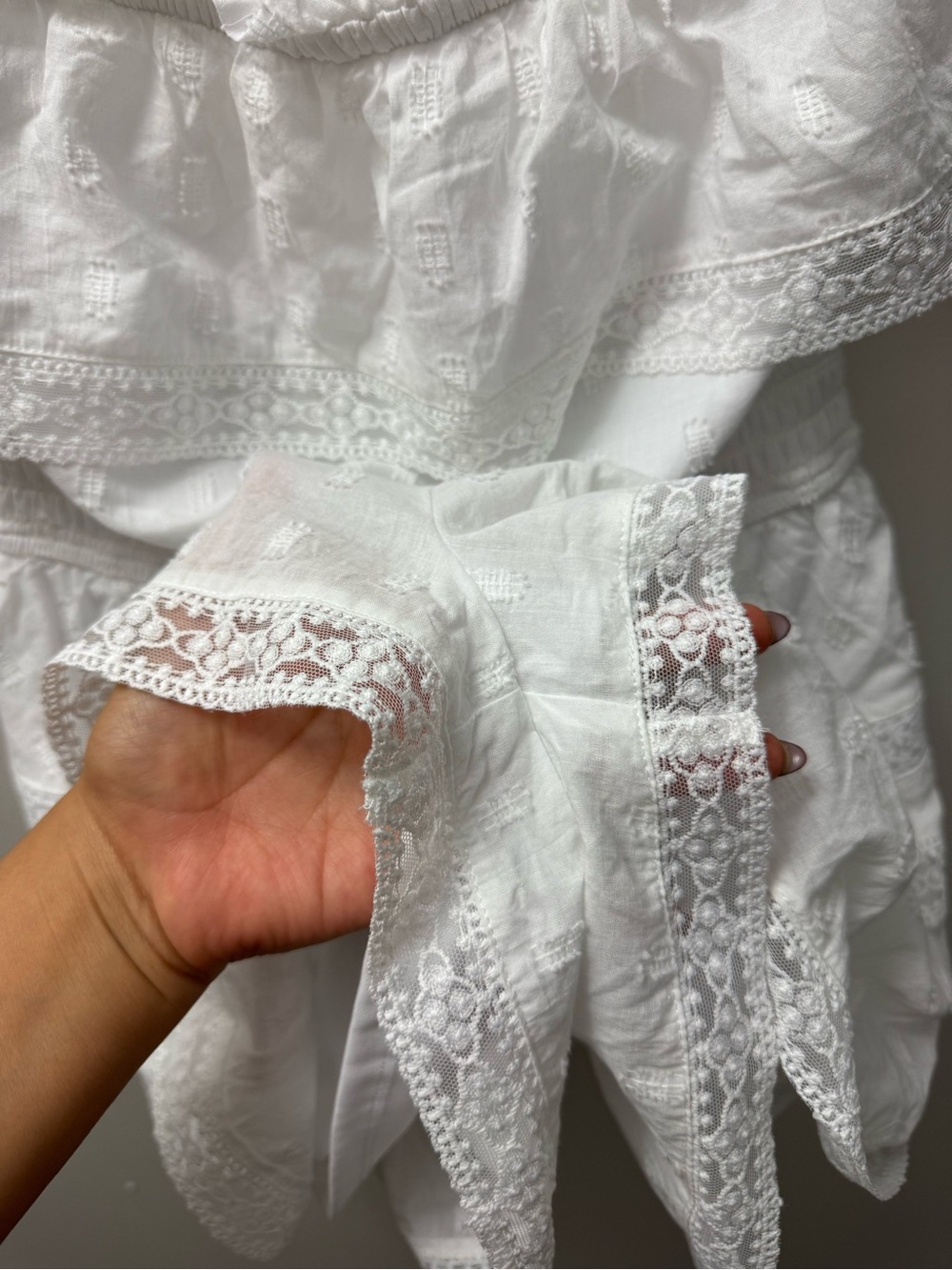 Altar'd State White Strapless Ruffled Romper - Picture 5 of 7